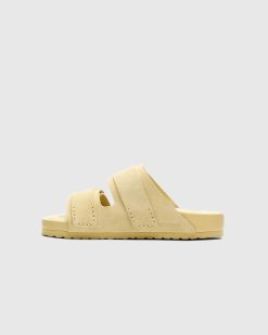 Birkenstock Shearling Uji Paille/Jaune Pale | Des Sandales