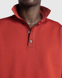 Highsnobiety HS05 Polo En Maille Poly Rouge Rubis | T-Shirts