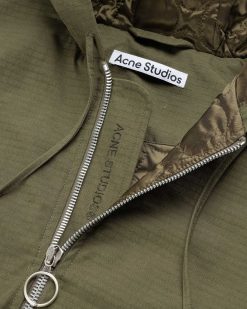 Acne Studios Veste Matelassee Ripstop Vert Olive | Vetements D'Exterieur