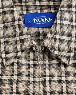 Awake NY Veste-Chemise Legere A Carreaux Marron | Chemises