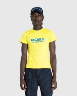 Martine Rose T-Shirt Retreci Jaune Acide | T-Shirts