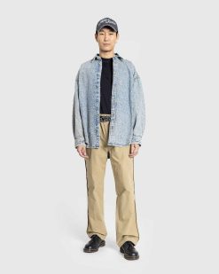 Acne Studios Chemise En Jean Monogram Bleu/Beige | Chemises