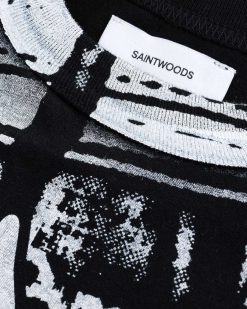 Saintwoods S Angel T-Shirt Noir | T-Shirts