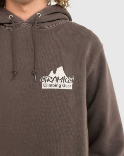 Gramicci Sweat A Capuche Climbing Gear Pigment Marron | Sueurs