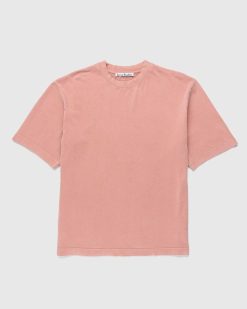 Acne Studios T-Shirt Teint En Vetement Rose Vintage | T-Shirts