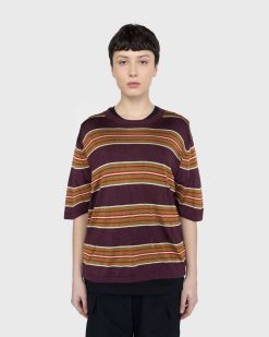 Dries van Noten T-Shirt Maille Mias Bordeaux | T-Shirts