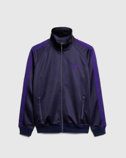 Needles Veste De Survetement Poly Smooth Marine | Vetements D'Exterieur