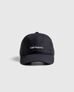 Carhartt WIP Casquette Canvas Script Noir/Blanc | Chapeaux