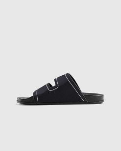 Marni Slider Trompe L'Oeil Noir | Des Sandales