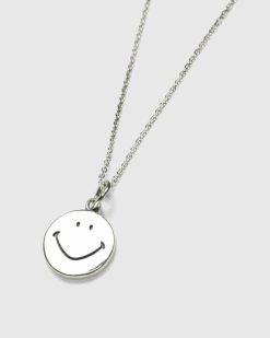 Needles Collier Pendentif Sourire Argent | Bijoux