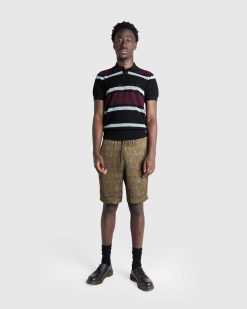 Dries van Noten Polo En Tricot Mindo Noir/Rayures | T-Shirts