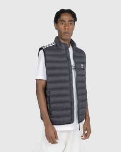 Adidas Gilet Rembourre Noir/Blanc | Vetements D'Exterieur