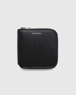 Acne Studios Portefeuille Zippe Noir | Portefeuilles