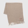 Acne Studios Echarpe A Franges En Laine Oatmeal Melange | Accessoires D'Hiver