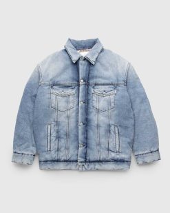 Acne Studios Veste En Jean Coupe Oversize Bleu Clair | Vetements D'Exterieur