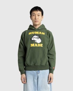 Human Made Sweat A Capuche Epais Avec Logo Vert | Sueurs