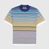 Missoni T-Shirt Chevron Bleu/Noir/Blanc | T-Shirts