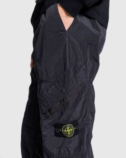 Stone Island Pantalon Cargo En Nylon Charbon | Pantalon