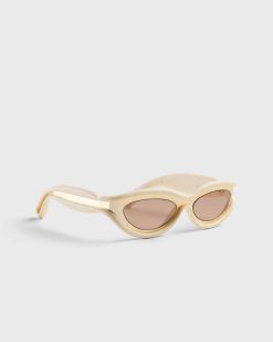 Bottega Veneta Lunettes De Soleil Sans Excuse Dore | Des Lunettes De Soleil