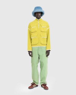 Bonsai Pull Cargo Demi-Zip Jaune | Tricots