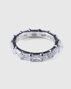 Hatton Labs Bague Horizon Eternity Argent/Blanc | Bijoux