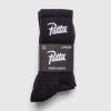 Patta Chaussettes De Sport A Logo Script (Paquet De 2) Noir | Chaussettes