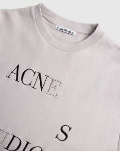 Acne Studios T-Shirt Logo Beige | T-Shirts