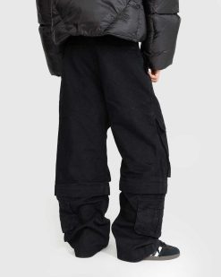 Entire Studios Cargo Rigide Noir | Pantalon