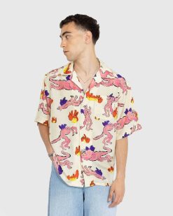 Marni Chemise Boutonnee En Soie Imprimee Multi | Chemises