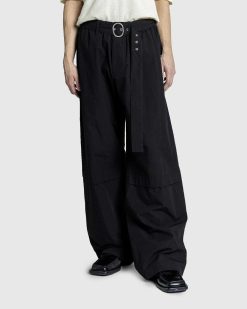 Jil Sander Pantalon Ceinture Noir | Pantalon