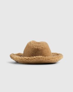 Bally Chapeau En Peau De Mouton Marron | Chapeaux