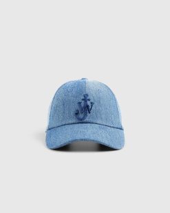 J.W. Anderson Casquette De Baseball Avec Logo Ancre Bleue | Chapeaux