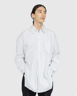 Our Legacy Chemise Popover Olympic Rayure Blanche | Chemises