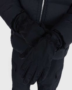 Stone Island Gants En Metal En Nylon Noir | Accessoires D'Hiver