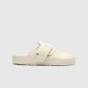 Birkenstock Shearling Nagoya Poudre/Blanc Casse | Des Sandales