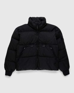 C.P. Company Veste En Nylon Matelasse Noir | Vetements D'Exterieur