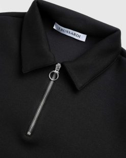 Trussardi Polo De Plongee A Quart De Zip Noir | T-Shirts