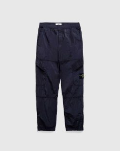 Stone Island Pantalon Cargo En Nylon Charbon | Pantalon