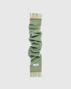 Acne Studios Echarpe Laine Mohair Vert Herbe | Accessoires D'Hiver