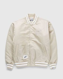 BAPE Veste Varsity Beige | Vetements D'Exterieur