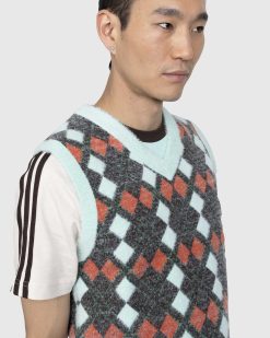 Adidas Gilet Tricot Argyle Multi | Tricots