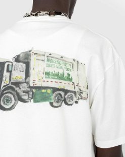 Dave's New York T-Shirt Camion Assainissement Blanc | T-Shirts