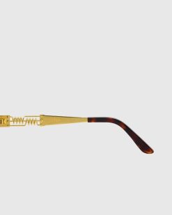 Jean Paul Gaultier 56-6106 Lunettes De Soleil Double Resort Jaune | Des Lunettes De Soleil