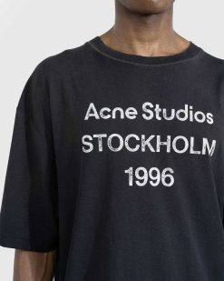 Acne Studios T-Shirt Logo Noir | T-Shirts