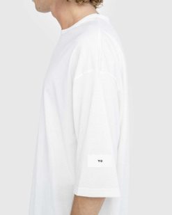 Y-3 T-Shirt Boxy En Coton Blanc Casse | T-Shirts