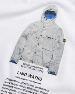 Stone Island Archivio Lino Watro T-Shirt Blanc | T-Shirts