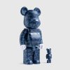 Medicom Be@Rbrick Stash 100% & 400% Set Bleu | Objets De Collection