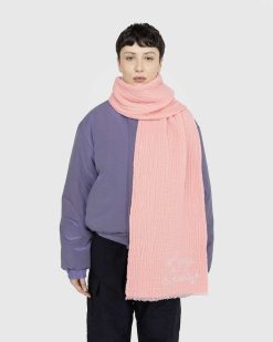 Acne Studios Echarpe Logo Rose | Accessoires D'Hiver