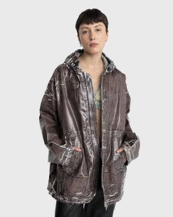 Diesel Veste A Capuche D-Spark-Fsc Marron | Vetements D'Exterieur