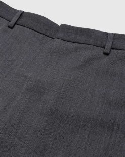 Acne Studios Pantalon Ajuste En Laine Melangee Dark Grey Melange | Pantalon